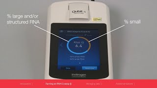 Invitrogen Qubit 4 Fluorometer RNA Quantitation and Qualification [upl. by Cesare]