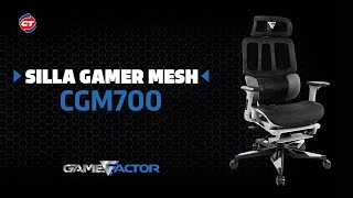 Todo el confort que necesitas para tus partidas lo encontrarás con la silla Gamer Mesh GCM700 [upl. by Akiehsat297]