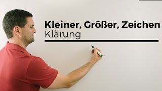 Klärung Kleiner Größer Zeichen quotDas Problem mit dem Schnabelquot  Mathe by Daniel Jung [upl. by Adimra]