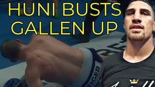 JUSTIS HUNI BUSTS UP PAUL GALLEN [upl. by Hovey232]