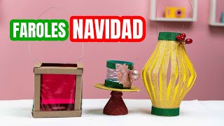 Cómo hacer Faroles Navideños Fáciles DIY [upl. by Kimmi]