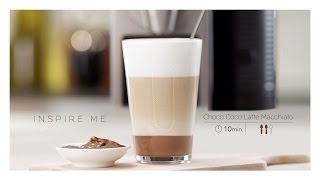 Nespresso Recipe  choco coco latte Macchiato [upl. by Cecily]