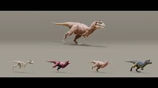 Ziva VFX  Cryolophosaurus Walk [upl. by Unni]