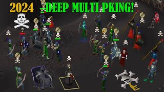 This is What Deep Wilderness Multi PKING Looks Like in 2024  OSRS F2P PKING [upl. by Parrisch]