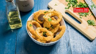 KRĄŻKI CEBULOWE  ONION RINGS  IDEALNY PRZEPIS [upl. by Klemm]