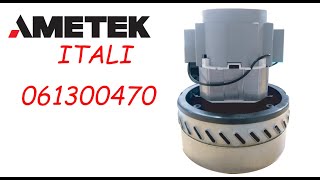 Ametek Motor Vacuum Itali H 061300470 1200 Watt 220  240 Volt AC [upl. by Kliber694]