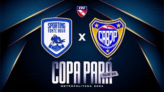 🏆⚽ SPORTING FONTE NOVA X BOCA JR TENONÉ  COPA PARÁ METROPOLITANA 2024⚽🏆 [upl. by Mckee277]