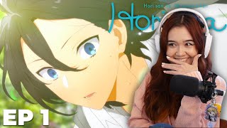 this is already ADORABLE  Horimiya Episode 1 Reaction  first time watching [upl. by Lundgren]