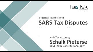 SARS Tax Disputes  The quotpay now argue laterquot principle [upl. by Nauqit]