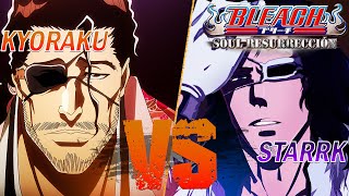 KYORAKU VS STARRK  BLEACH SOUL RESSURECCION [upl. by Belanger]