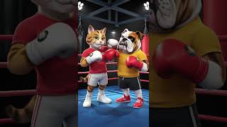 Cat Boxing Training  catlovers felineantics animation cat funnyanimals felinewonders [upl. by Kuska]