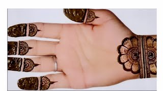 Very simple mehndi design trickeasy design henadesign for front hand mehndi youtubevideo [upl. by Llerrad933]