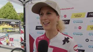 Jolanda Neff  Interview at the start  Stage 3  Tour de Suisse Women 2024 [upl. by Elidad]