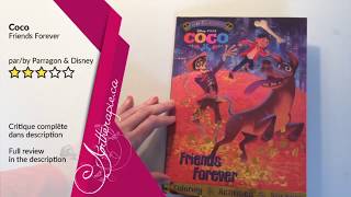 Survol du livre dactivités de Disney Pixar  Coco friends forever [upl. by Hanschen]