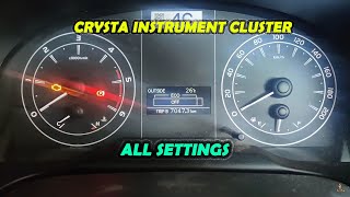 Toyota Innova Crysta Base model Instrument Cluster  Innova Crysta Instrument Cluster [upl. by Macegan]