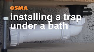 Fitting a bath waste where depth is limited OSMA HepvO Soil amp Waste [upl. by Mabelle]