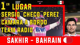 ¡PODIO CHECO PÉREZ 1er Lugar GP SAKHIR 2020 [upl. by Kirchner]