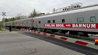 Ringling Brothers amp Barnum and Bailey Red Unit Funeral Train Worcester MA in 4k [upl. by Rakso]