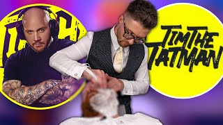 Shaving Tim The Tat Mans Beard Off timthetatman [upl. by Razaile]