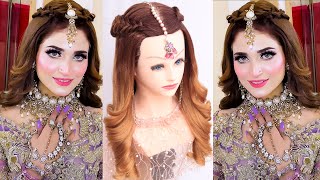 StepbyStep Latest Bridal Hairstyles Tutorial  Curly Wedding Hairstyles  Kashees Inspired Looks [upl. by Issak]