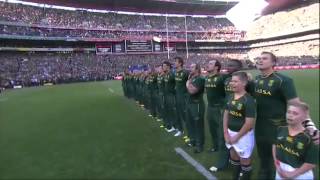 Anthems South Africa vs New Zealand  haka [upl. by Attwood]