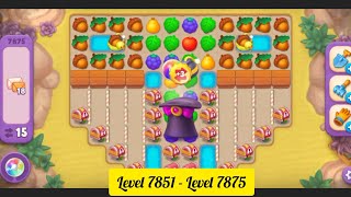 Gardenscapes  Level 7851  Level 7875   All Puzzles  Gameplay PART  365 [upl. by Perri429]