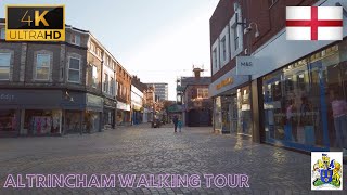 Altrincham England Walking Tour 4K  The Best of Greater Manchester [upl. by Aehsat]