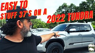 Installing 37s on a 2022 Platinum Tundra with a Westcott Designs Lift [upl. by Nereil]