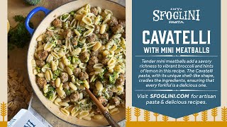 Sfoglini Pasta Recipe Cavatelli with Mini Meatballs YouTube [upl. by Arayc]