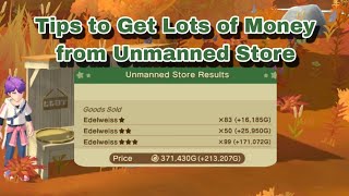 How I Get Lots of Money in Unmanned Store  Harvest Moon  Home Sweet Home [upl. by Nahguav]