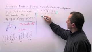 Punkt im Inneren eines Dreiecks oder Parallelogramms berechnen Beispiel 4  V0505 [upl. by Ahtnicaj]