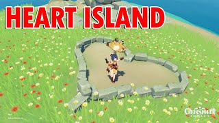 How to get to heart island  Coop  Unswerving Trophy Guide in Genshin Impact [upl. by Quintana627]