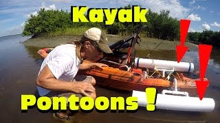 Kayak Giveaway Part 6 Attaching the Pontoons [upl. by Petula]