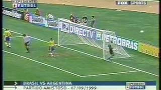 Brasil vs Argentina amistoso 1999 [upl. by Marylee]