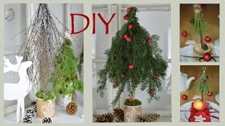 DIY  Weihnachtsdeko selber machen  Bäume aus Zweigen und Ästen I Winterdeko I Tischdeko I How to [upl. by Eilyw]