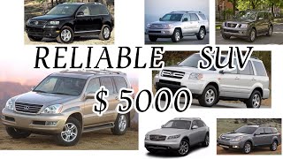 13 Reliable SUV under  5000  £ 4000 [upl. by Pilif327]