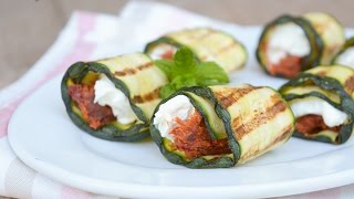 Involtini di zucchine grigliate  Ricette che Passione [upl. by Ahsienot719]