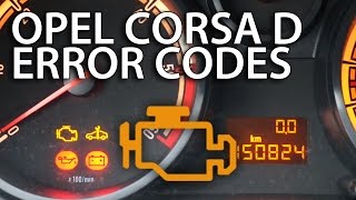 How to read DTCs Opel Corsa D Vauxhall diagnostic trouble codes [upl. by Grogan]