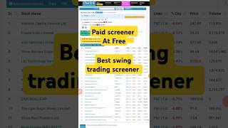 CHARTINK SCREENER FOR SWING TRADING  INTRADAY TRADING STRATEGY  SCREENER FOR INTRADAY  shorts [upl. by Hamford]