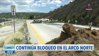 Ejidatarios mantienen bloqueo en la autopista Arco Norte  Noticias con Francisco Zea [upl. by Viking]