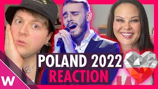 Krystian Ochman quotRiverquot Reaction  Poland Eurovision 2022 [upl. by Edie]