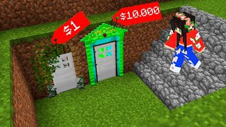 AMANDINHA ENCONTROU O PORÃO DE RICO VS O PORÃO DE POBRE NO MINECRAFT [upl. by Amron]