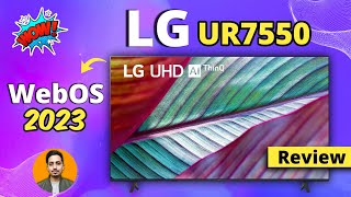 LG UR7550 Review 2023 UHD WebOS Smart TV  Best 43 Inch 4K TV [upl. by Aerdnat]