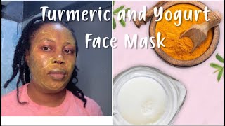 Turmeric and Yogurt Face Mask for a Glowing Skindiy skincare [upl. by Gerrie363]