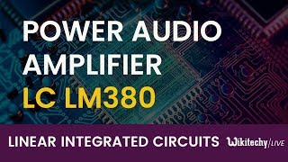 Power Audio Amplifier IC LM 380  Audio Amplifier Circuit Audio Amplifier IC [upl. by Eiddet139]