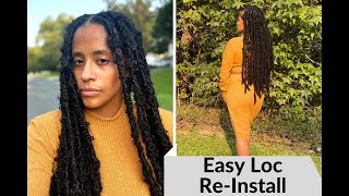 How To  REATTACH Distressed Locs that SLIPPED OUT  Quick and Easy [upl. by Sosanna]