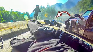 BIKERS WORST NIGHTMARE  EPIC amp CRAZY MOTORCYCLE MOMENTS 2024 32 [upl. by Relyks]