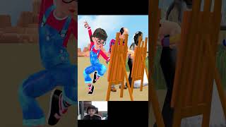 Scary Teacher 3D  Challenge of Painting Transforming into a Superman Showing Power shortsvideo [upl. by Hsoj998]