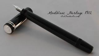 Montblanc Heritage 1912 Fountain Pen Review [upl. by Seymour]