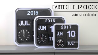 FLIP CLOCK CALENDAR Wall Clock  Fartech  First Setup [upl. by Eanod]